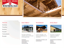 Tablet Screenshot of muehlviertel-dach.at